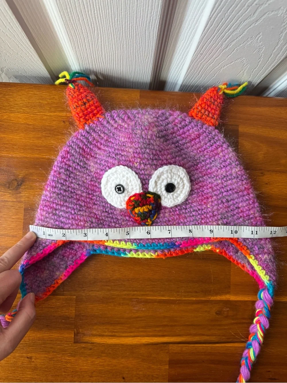 Handmade Peruvian Crochet Monster Hats (SET OF 2)